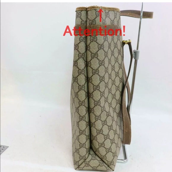 AUTHENTIC - Vintage Gucci PVC GG Supreme Tote - Picture 4 of 17